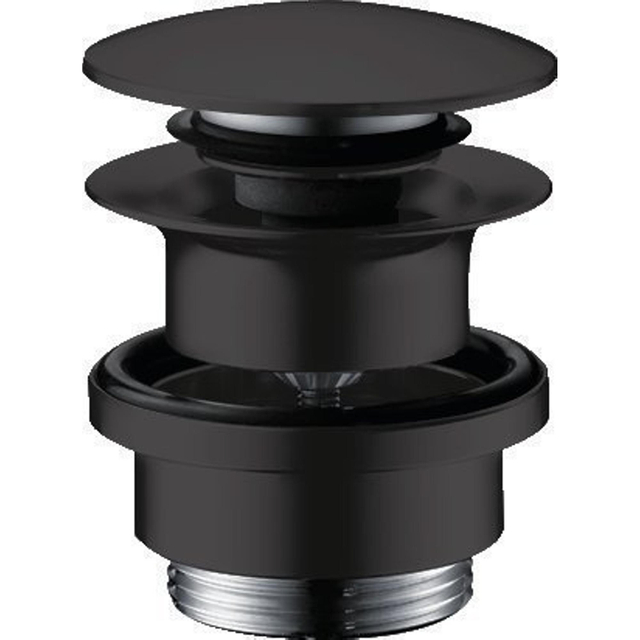 Hansgrohe afvoerplug 1 1/4 klikwaste voor wastafel- en bidetmengkranen zwart mat 50100670