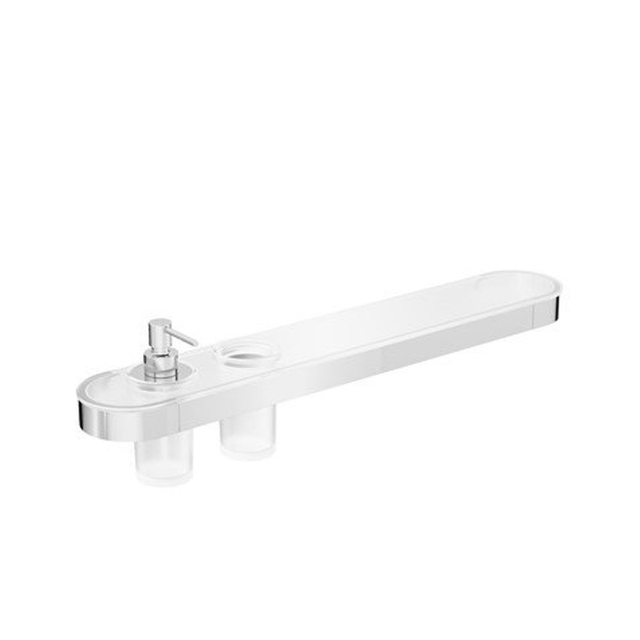 Crosswater Velo Planchet - 60cm - zeepdispenser - bekerhouder - chroom VE040C