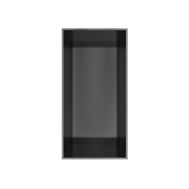 Hotbath &MORE Inbouwbox of inbouwnis - 30x15x10 - frameless - Geborsteld gunmetal PVD BOX015FBGP