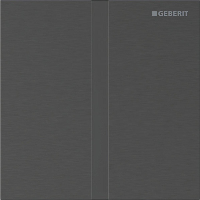 Geberit type 40 urinioir bedieningsplaat - 230V - vierkant - zwart chr/geb/easy-to-cl. 116.227.QD.1