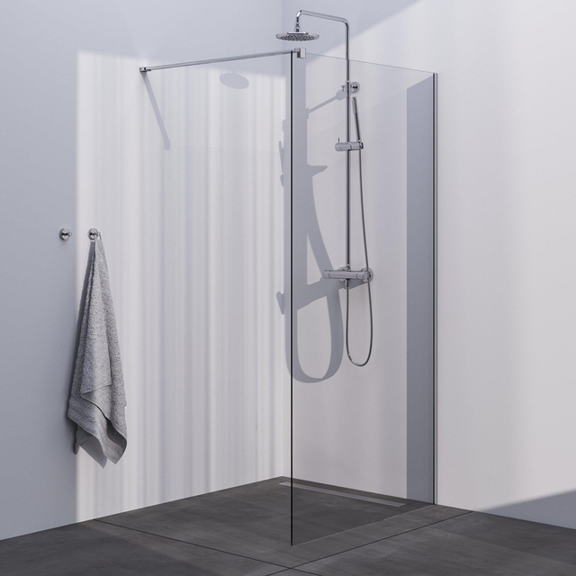 BRAUER Chrome Season Inloopdouche - helder glas - 100x200cm - chroom GS-ISMP1H100200CE