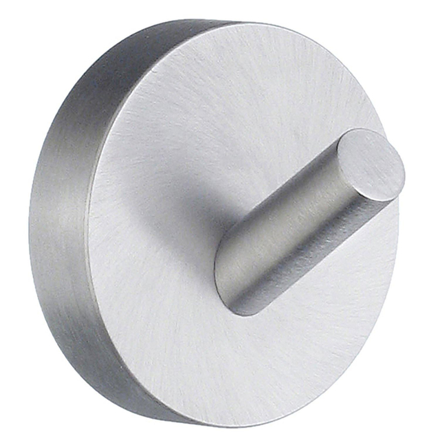 Smedbo Home Handdoekhaak - 4.8cm - enkel - geborsteld chroom HS355