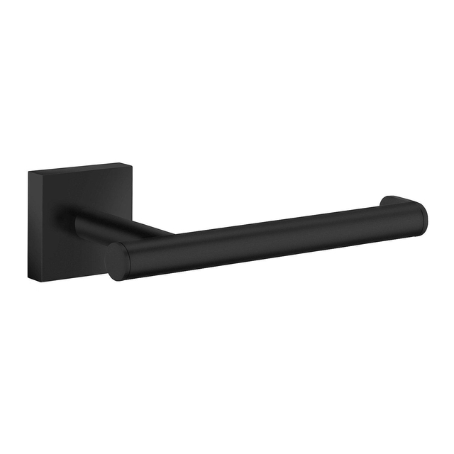 Smedbo House Toiletrolhouder - zonder klep - L-vorm - mat zwart RB3411