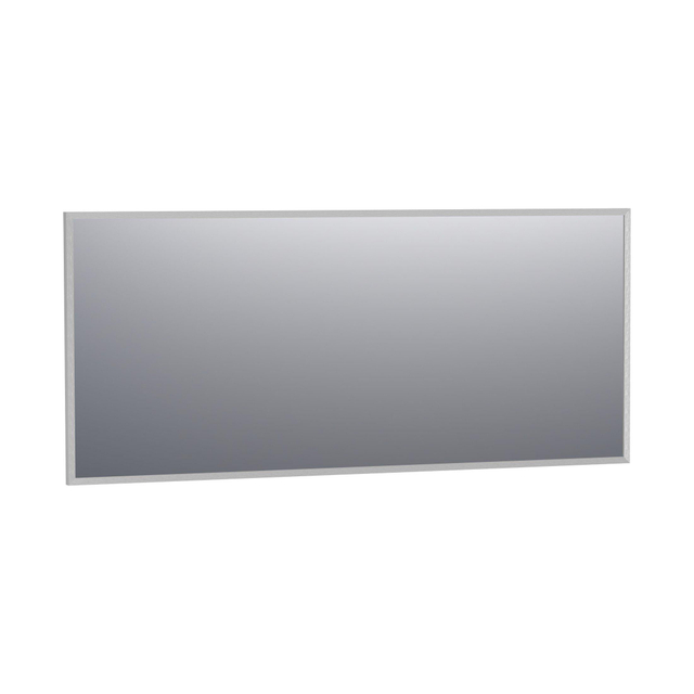 Brauer Onyx spiegel - 160x70cm - rechthoekig - aluminium-kleurig geborsteld frame SP-ON160RHA