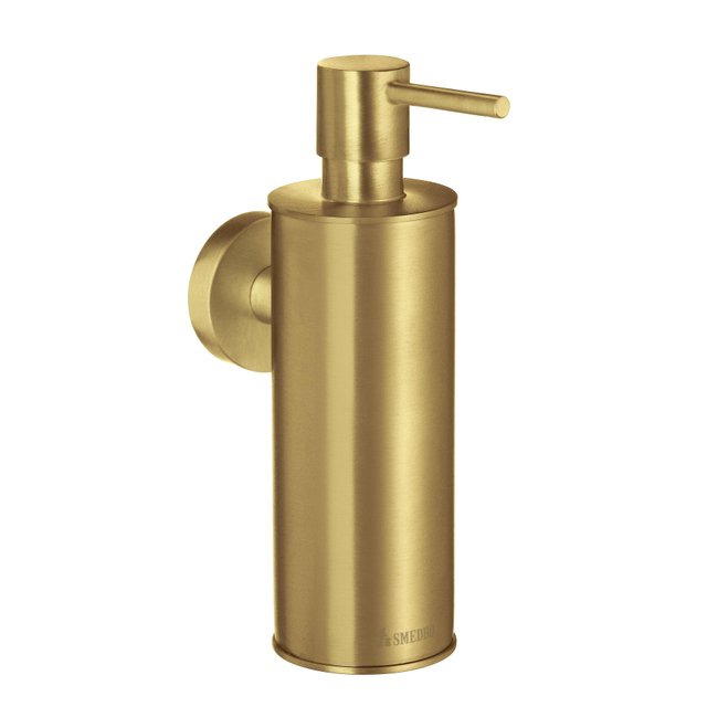 Smedbo Home Zeepdispenser - 150ml - wandmodel - geborsteld messing HV370
