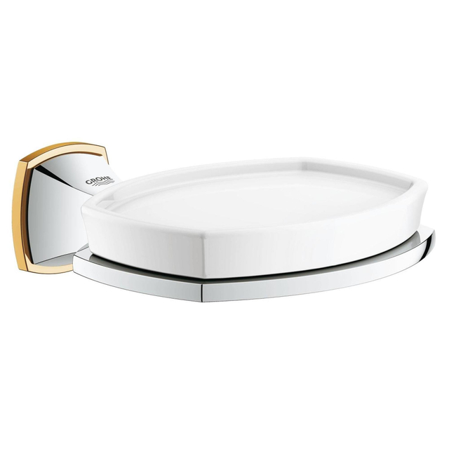 Grohe Grandera zeepschaal met houder chroom-goud 40628IG0