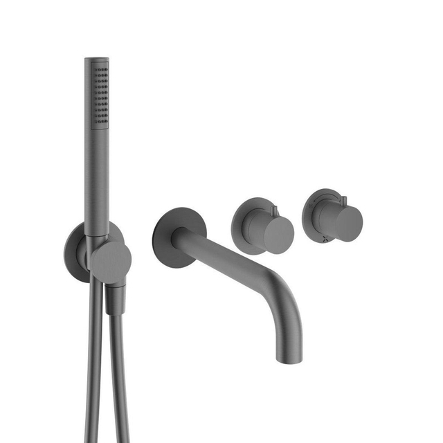 Crosswater MPRO Module Badkraan - inbouwdeel 2 functies - Badkraan - handdoucheset - slate (gunmetal) PROMOD440TRIMT