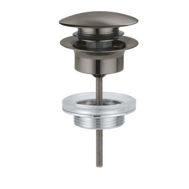 GROHE afvoergarnituur push open brushed hard graphite 65807al0