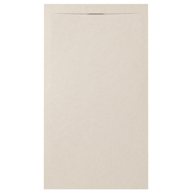 Zenon Essenza Minimal douchevloer - 140x80cm - antislip - antibacterieel - mineraalmarmer - rechthoek - Vertigo cream (beige) 400000000000044951