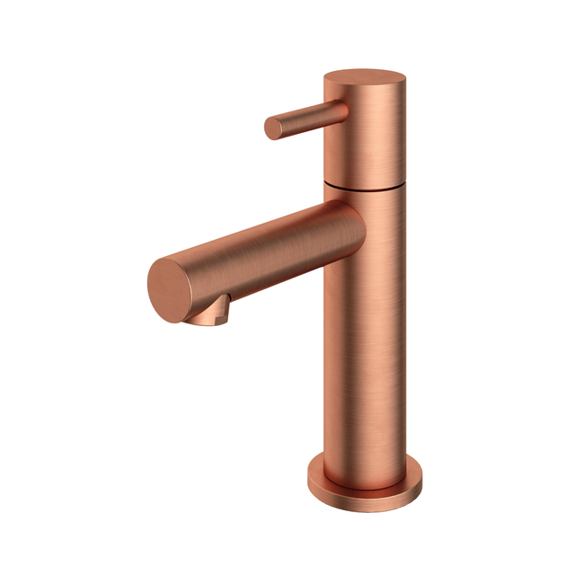 Hotbath Dude Fonteinkraan opbouw - L-uitloop 8.5cm - geborsteld koper OUTLETSTORE E001BC