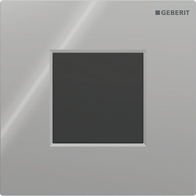 Geberit type 01 urinioir bedieningsplaat - 230V - vierkant - glans chroom 116.093.21.1