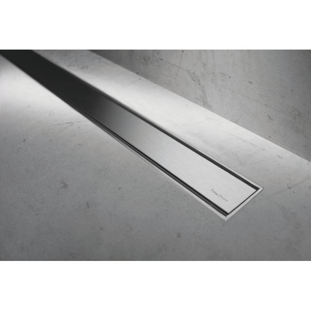 Easy Drain Compact taf verlaagd douchegootrooster 60cm zero voor tegeldikte 3 13 mm rvs MTAFLAAG-600-Z