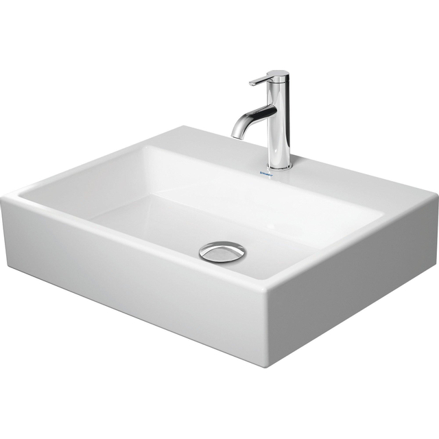 Duravit Vero Air Wastafel - 60x47cm - 1 kraangat - zonder overloop - geslepen - wit 2350600071