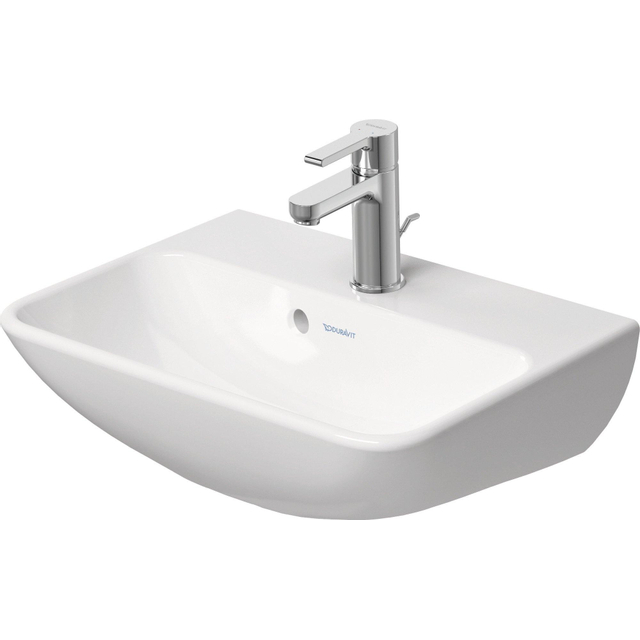 Duravit Me by starck fontein 450x155x320mm 1 kraangat overloop wit 0719450000