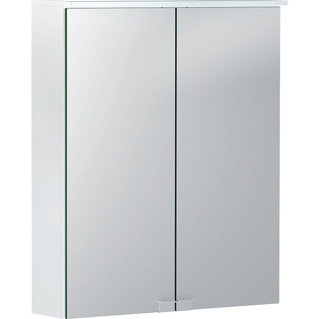 Geberit Option spiegelkast met verlichting 2 deuren 56x67,7 cm wit 500258001