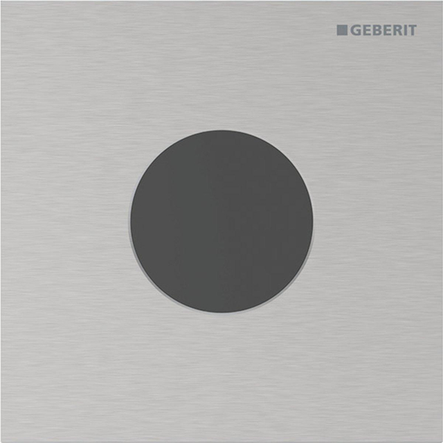 Geberit type 40 urinioir bedieningsplaat - 230V- rond - rvs geb/easy-to-cl. 116.024.FW.1