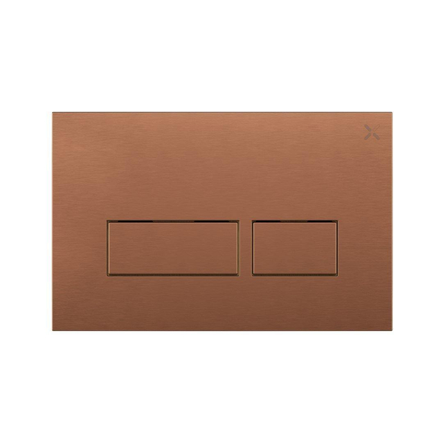Crosswater MPRO bedieningsplaat - 23.6x15.2cm - geborsteld brons - OUTLET UDEN LET OP NOG BIJBESTELLEN SW876099 PROFLUSHBZ