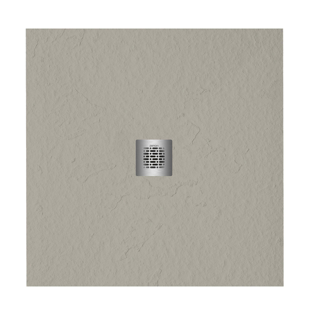Zeza Grade douchevloer - 100x100cm - antislip - antibacterieel - mineraalmarmer - vierkant - mat new pearl (beige) 400000000000019846