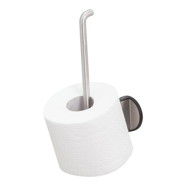 Tiger Tune Reserverolhouder - 2 rollen - wandmodel - zelfklevend - geborsteld RVS/zwart 1325430946