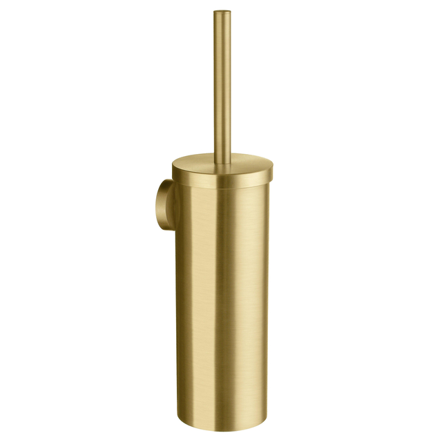 Smedbo Home Toiletborstelhouder - gesloten - wandmodel - geborsteld messing HV332