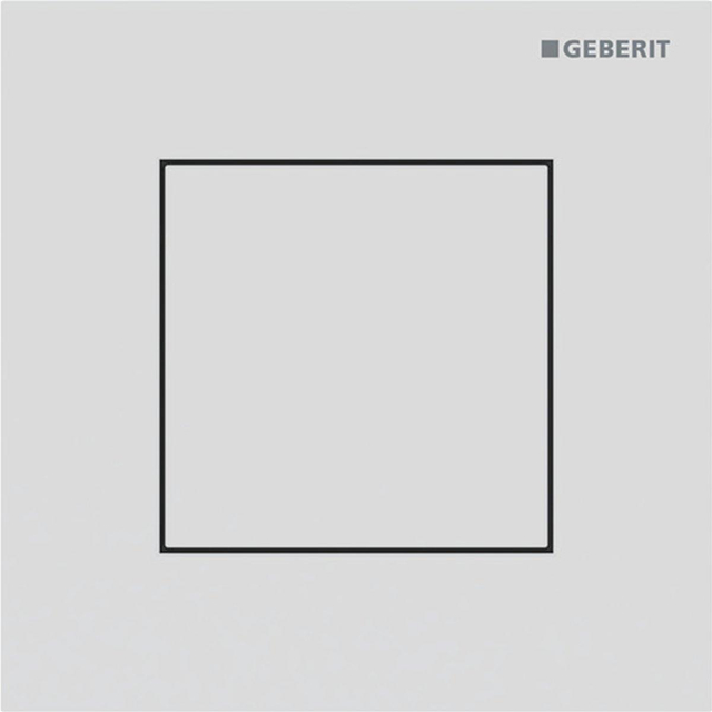 Geberit type 40 urinioir bedieningsplaat - pneumatisch - vierkant - matwit/easy-to-clean 116.217.JT.1