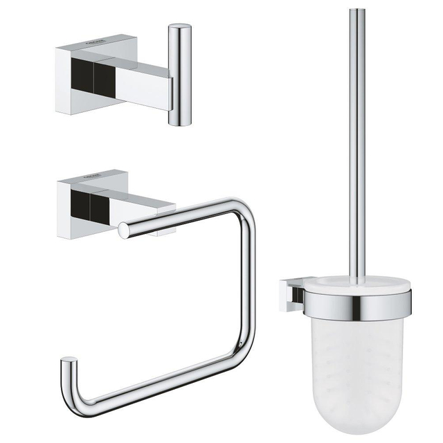 Grohe Essentials Cube accessoireset 3 in 1 chroom 40757001