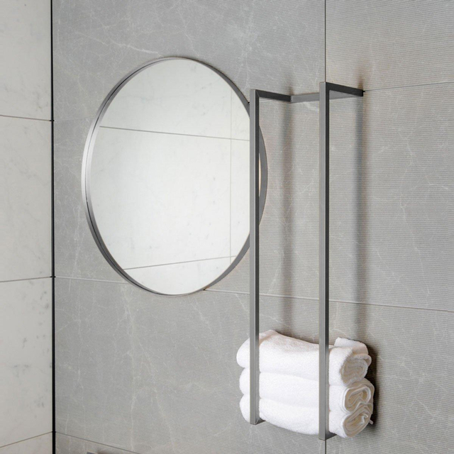 Saniclass Dual Handdoekrek - 95x25x20cm - geborsteld RVS OUTLETSTORE 246138001BR