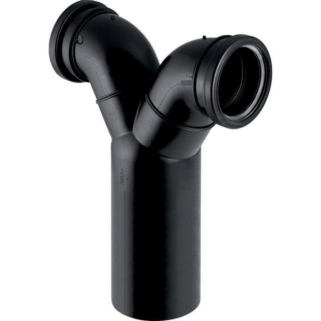 Geberit PE dubbele wandclosetbocht 180 gr verticaal d 110/110 367.903.16.1