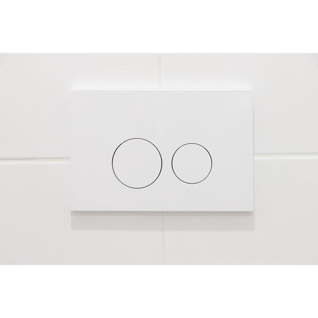 Geberit QeramiQ Dely Swirl Toiletset - 36.3x51.7cm -  UP720 Duofix Sigma inbouwreservoir - 35mm zitting - glans witte bedieningsplaat - ronde knoppen - wit glans SW1237202/SW706186/SW1000767/SW1026256