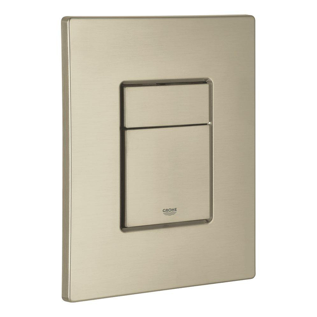 GROHE Skate Cosmopolitan Bedieningspaneel DualFlush Horizontaal/Verticaal Kunststof Geborsteld Nickel OUTLETSTORE 38732EN0