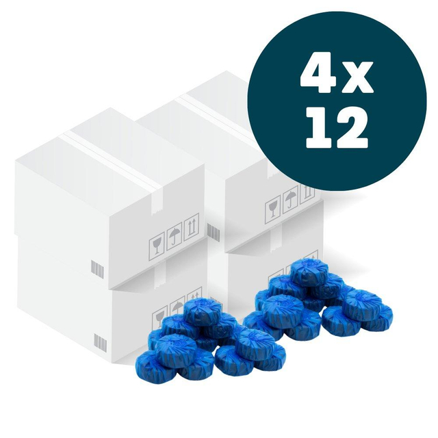 QeramiQ Blue toiletblokjes - doos - 48 stuks SW1211203/SW1211203/SW1211203/SW1211203