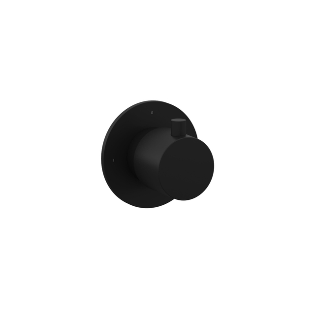 Hotbath Cobber afbouwdeel inbouw stopkraan mat zwart CB010EXTBL