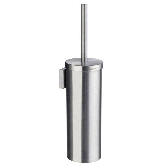 Smedbo House Toiletborstelhouder - gesloten - wandmodel - geborsteld chroom RS332