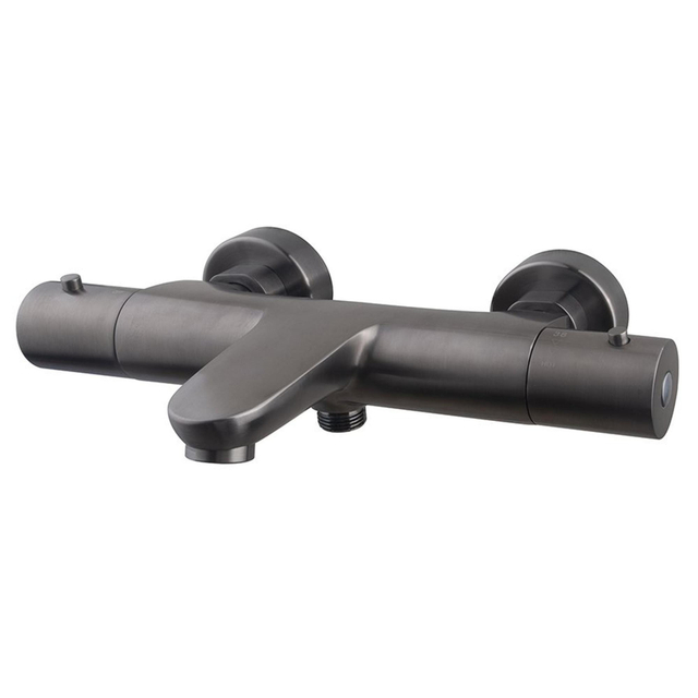Wiesbaden Caral thermostatische badmengkraan gunmetal PVD 29.7933