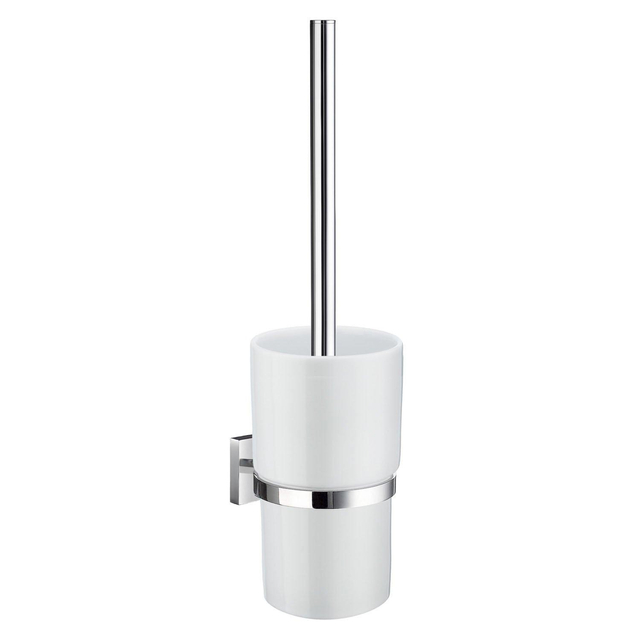 Smedbo House Toiletborstelhouder - open - wandmodel - chroom/porselein RK333P