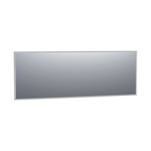 Brauer Onyx spiegel - 200x70cm - rechthoekig - aluminium-kleurig geborsteld frame SP-ON200RHA