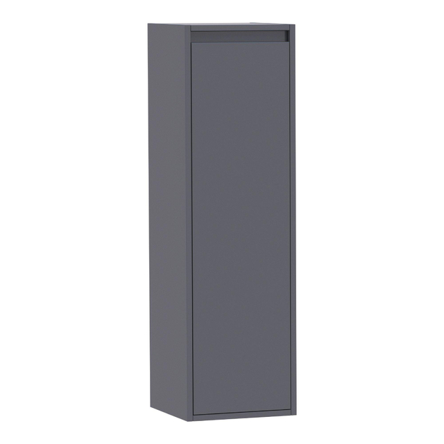 Saniclass New Future Badkamerkast - 120x35x35cm - 1 linksdraaiende deur - MDF - hoogglans grijs 7502L