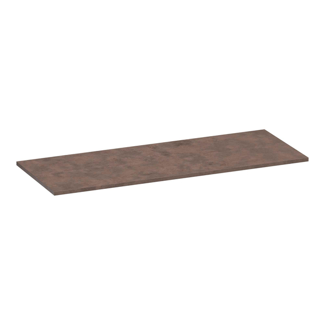 Saniclass MFC Wastafelblad - 120x46x2cm - zonder kraangat - MFC - Rusty TB-MFC120RU18