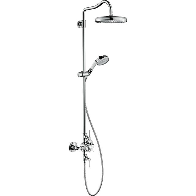 AXOR Montreux showerpipe met douchekraan thermostatisch met 1 jet hoofddouche met hoofddouche Ø24cm chroom 16572000