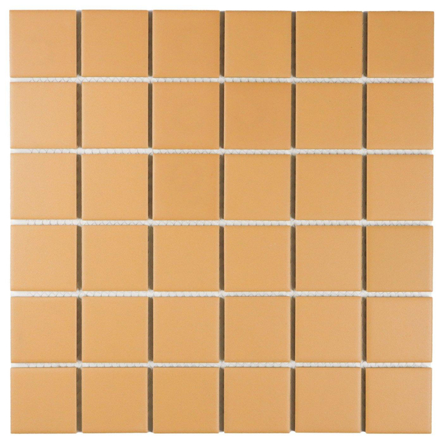 The Mosaic Factory Patterns Mozaïektegel - 30.9x30.9cm - wand en vloertegel - mat - tuscany gold SM48025