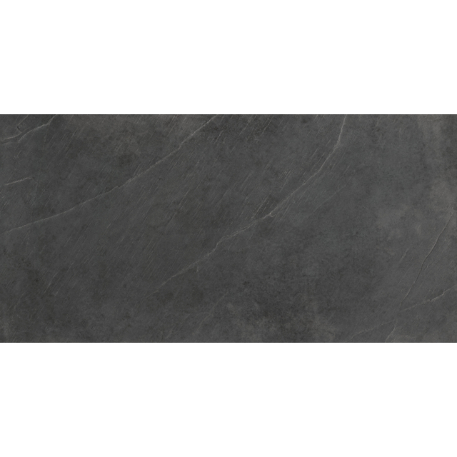 Cifre Ceramica Statale wand- en vloertegel - 60x120cm - gerectificeerd - Betonlook - Black mat (zwart) SW07312472-3