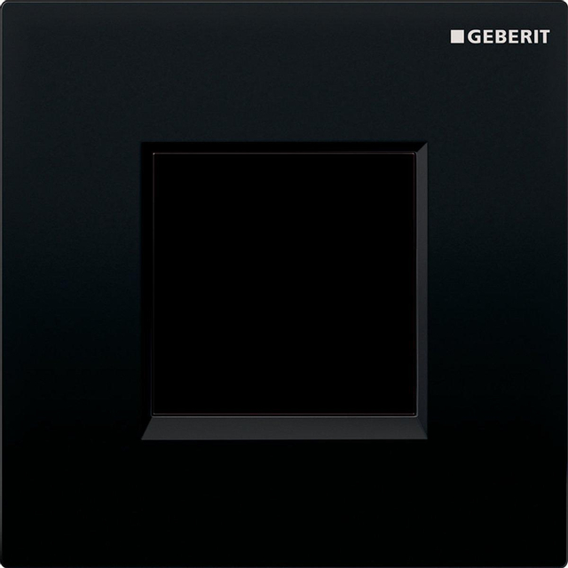 Geberit type 20 urinioir bedieningsplaat - 230V - vierkant - zwart 116.027.KM.1