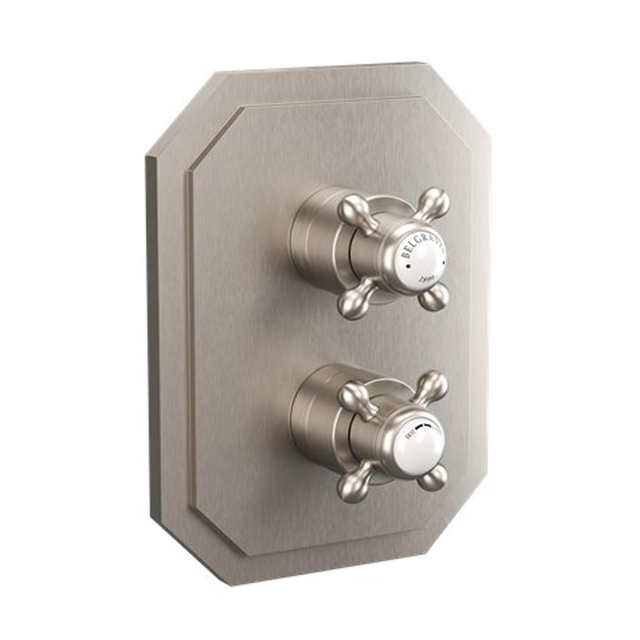 Crosswater Belgravia douchekraan - inbouw - exclusief inbouwdeel - 3 functies - geborsteld nikkel BLCB2500LBPL