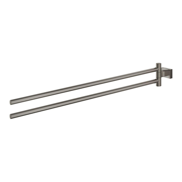 GROHE Essentials Cube Handdoekhouder - 43.9cm - dubbel - draaibaar - brushed hard graphite 40624al1