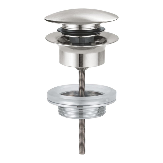 GROHE afvoergarnituur push open supersteel OUTLETSTORE 65807DC0