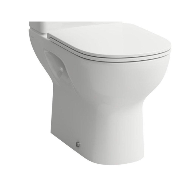 Laufen Lua duobloktoilet 36x65x42cm diepspoel zonder spoelrand PK zonder antikalkbehandeling Keramiek Pergamon H8240860490001