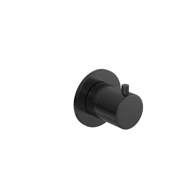Hotbath COBBER Afbouwdeel 3-weg stop-omstelling MBP Geborsteld zwart PVD CB7083EXTMBP