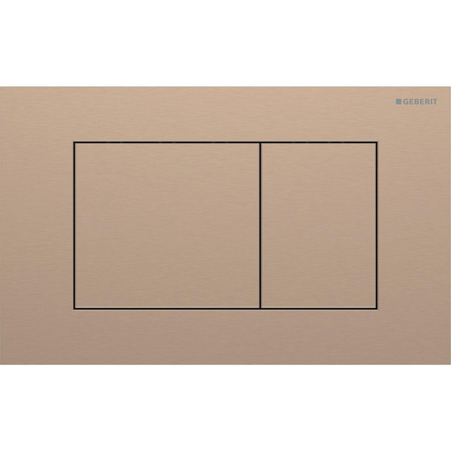Geberit Sigma40 bedieningsplaat - 2-toets spoeling - vierkant - RVS - geborsteld roodgoud 115.629.QB.1