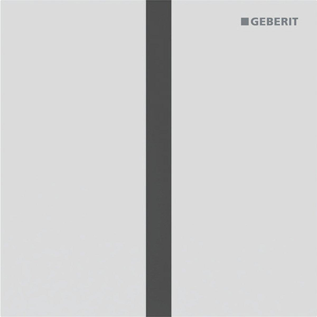 Geberit type 40 urinioir bedieningsplaat - batterij - vierkant - matwit/easy-to-clean 116.237.JT.1