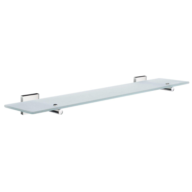 Smedbo House Planchet - 60x13.5cm - vierkant - glas - chroom/mat glas RK347